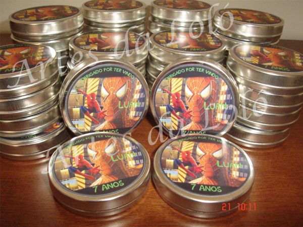 Latinhas personalizadas Homem-Aranha