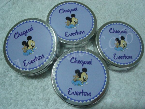 Latinhas personalizadas Mickey Baby