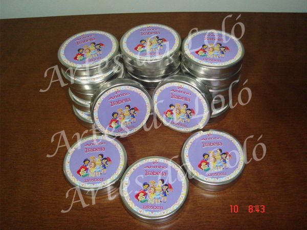 Latinhas personalizadas Princesas Baby II